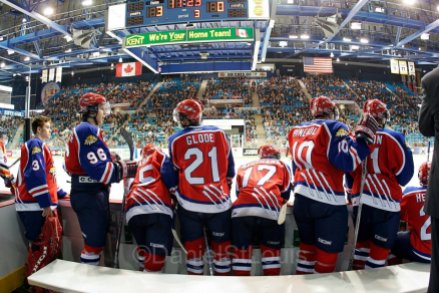 QMJHL sports photography during Moncton WIldcat playoff hockey