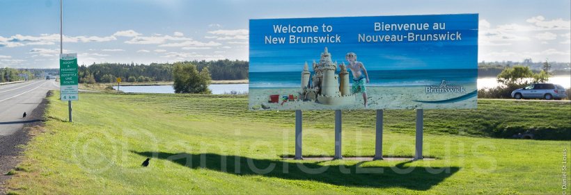 Welcome to New Brunswick billboard sign.