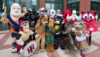 When mascots are the group photo- Special guest- FIFA's Schueme